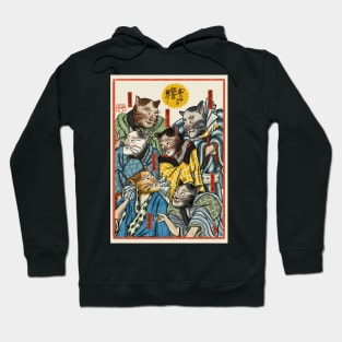 Ukiyo-e Cats Hoodie